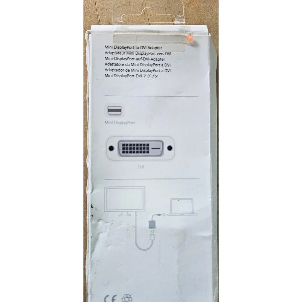Apple A1305 Mini DisplayPort to DVI Adapter OEM Original White Open Box
